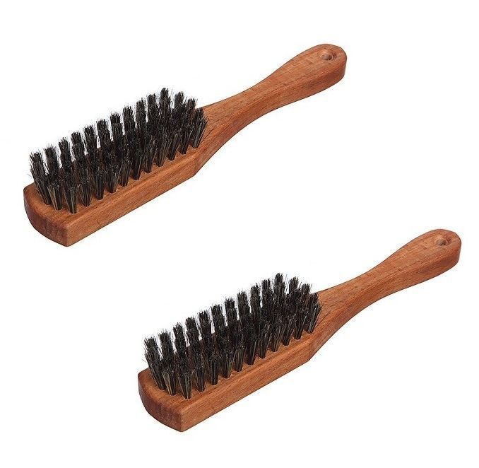 EcoBrush Щётка для одежды, 210 х 36 х 16 мм, 59 пучков, натуральная щетина, бук, 2 штуки  #1