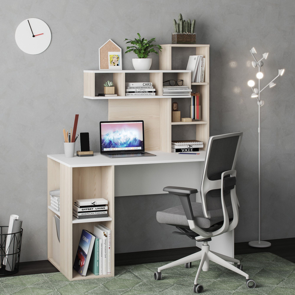 Письменный стол SITZONE Компьютерный стол_SN-109-YR-WH_SITZONE ...