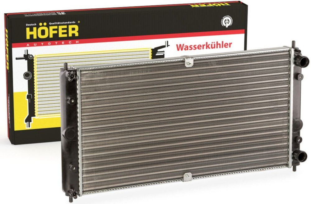 Радиатор охлаждения для а/м ваз 2123 Шевроле Нива HOFER Германия HF708417  #1