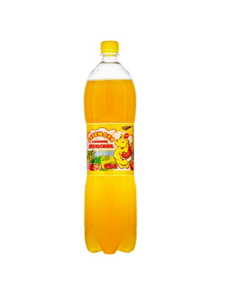 Газированная вода Бегемотя Апельсин 1,5 л упаковка 6 штук  #1