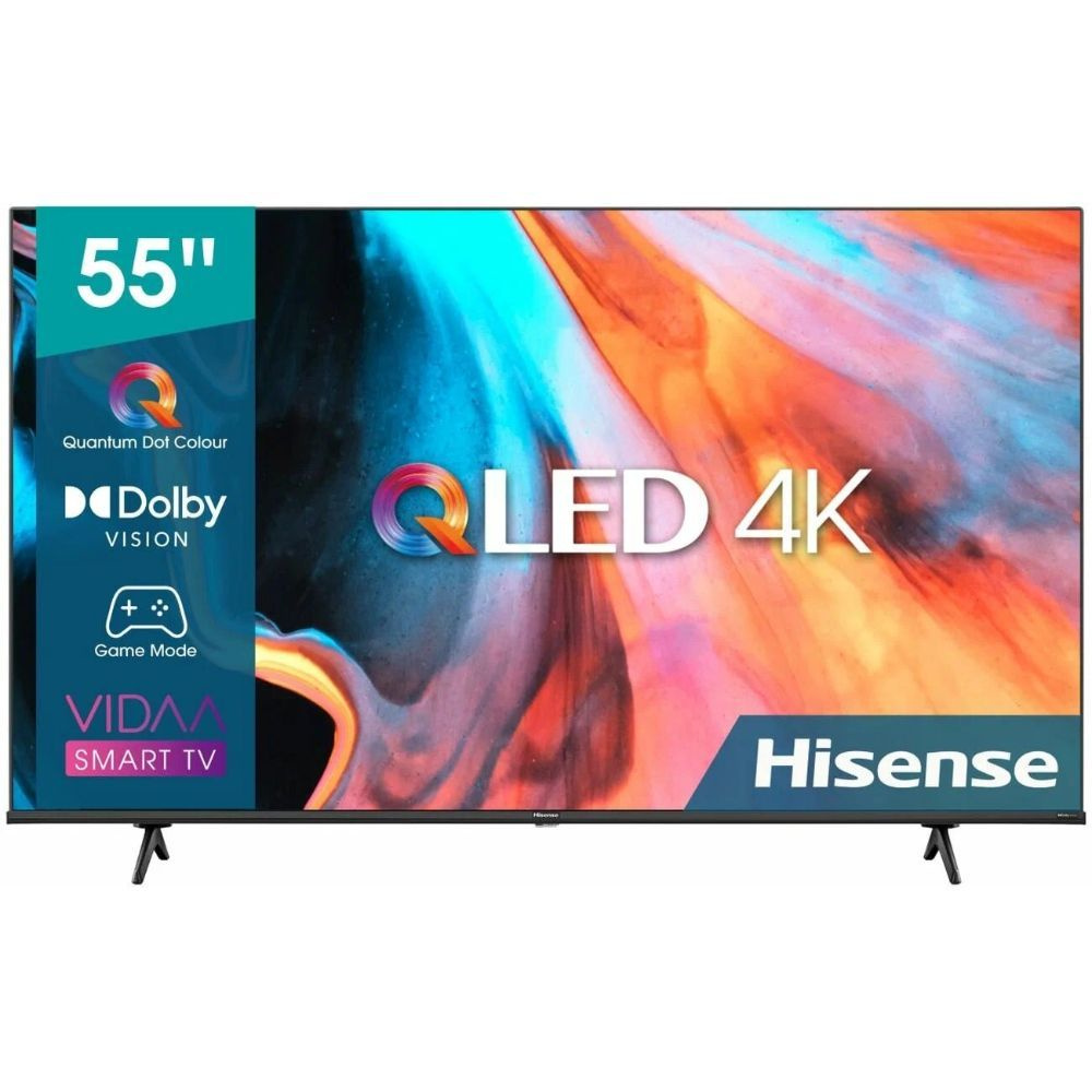 Hisense Телевизор 55E7KQ 55" 4K UHD, черный #1