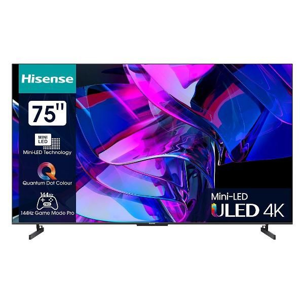 Hisense Телевизор 75U7KQ 75" Ultra HD, черный #1