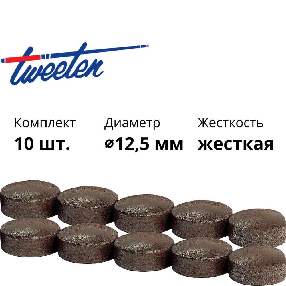 Комплект наклеек для бильярдного кия Tweeten Le Pro D12,5 мм (10 шт.) жесткая  #1