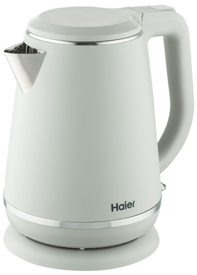 Чайник электрический Haier HK-502 с двойными стенками, 1,5 л, 3000 Вт, белый  #1