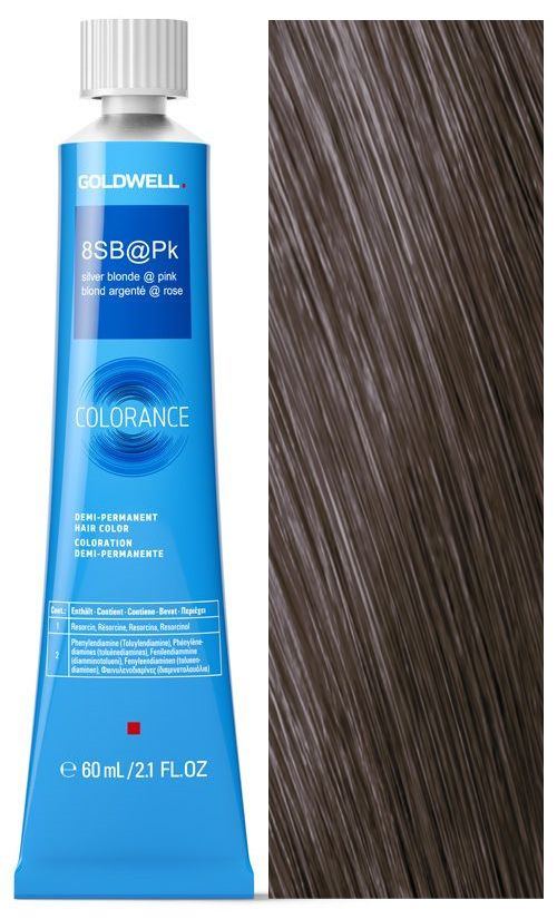 Goldwell Colorance 8SB@PK серебристый блонд с розовым сиянием 60 мл #1