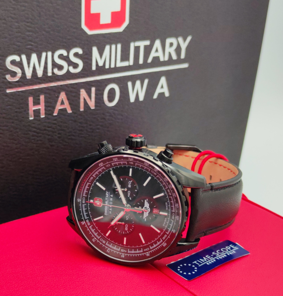 Часы наручные мужские Swiss Military Hanowa Afterburn Chrono SMWGC0000330. Кварцевый хронограф. Часы #1