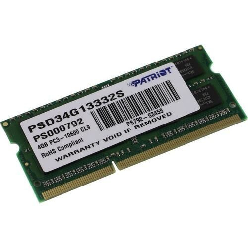 Patriot Memory Оперативная память OfficeNeedsPSD34G13332S 1x4 ГБ (PSD34G13332S) #1