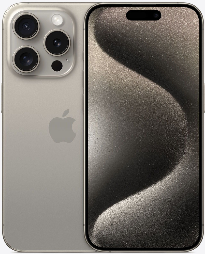 Apple Смартфон iPhone 15 Pro eSIM+SIM 8/512 ГБ, темно-бежевый #1