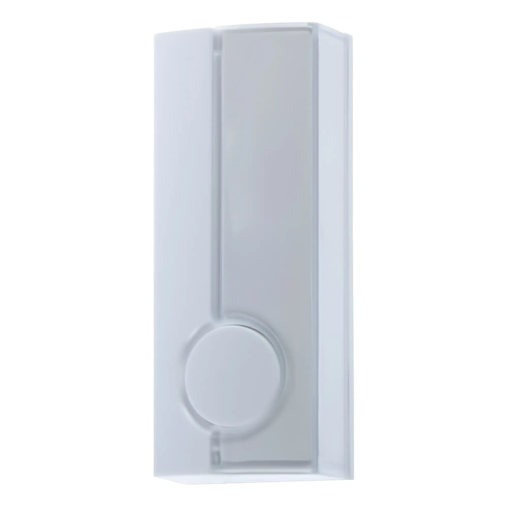 Кнопка для дверного звонка проводная с подсветкой, цвет белый  #1
