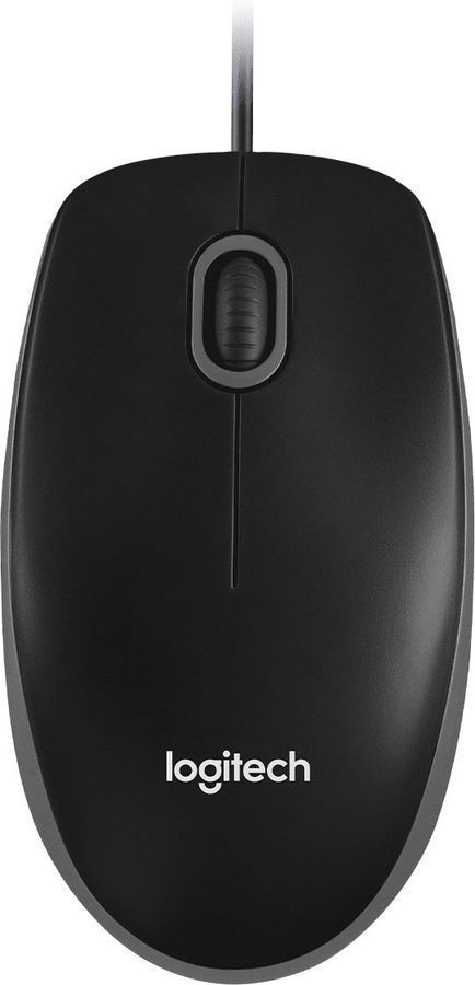 Мышь проводная Logitech B100 (910-006605), черная #1