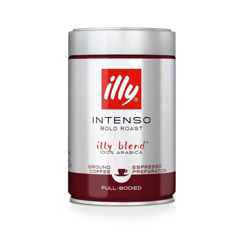 Кофе молотый ILLY intenso, арабика, темная обжарка, 250 г #1