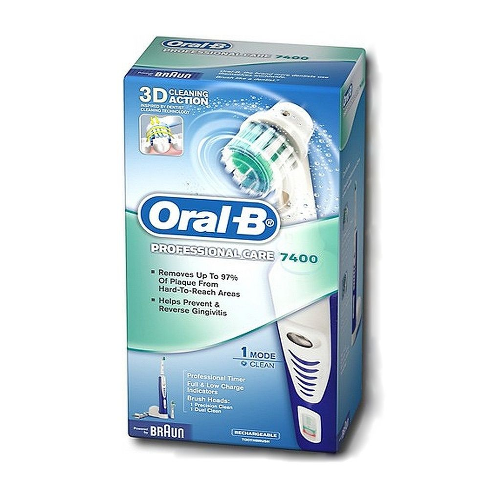 Электрическая зубная щетка Oral-B Professional Care 7400, насадка в комплекте  #1