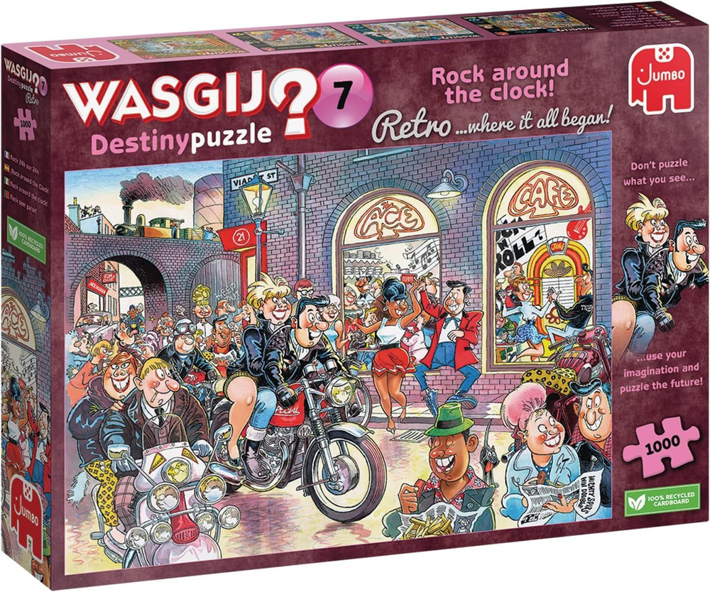 Пазл для взрослых Jumbo 1000 деталей, элементов: Wasgij. Рок круглосуточно! (Wasgij Destiny)  #1