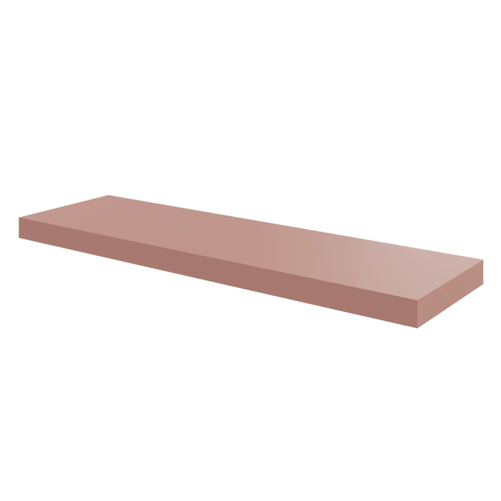 Полка мебельная Spaceo Bistro 80x23.5x3.8 см МДФ цвет розовый #1