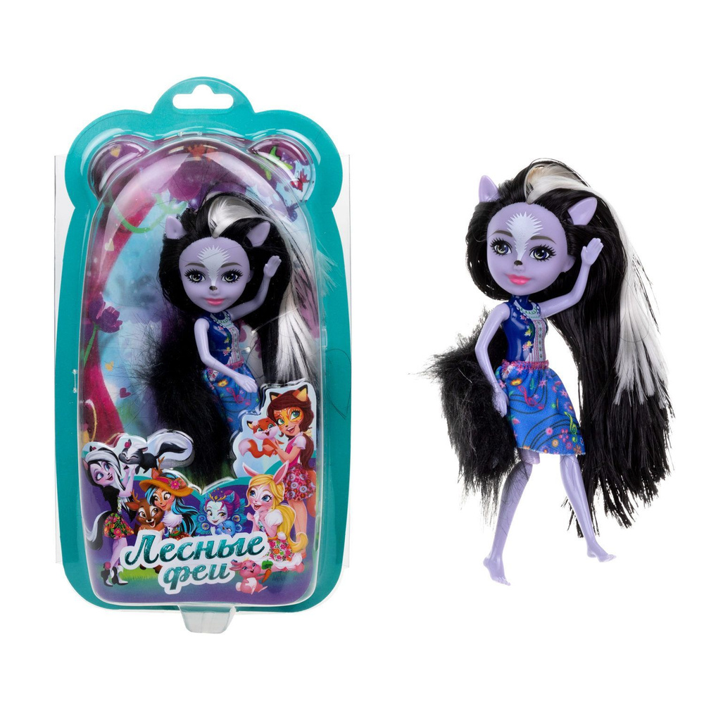 Кукла 1TOY Лесные Феи с черными волосами, детская, принцесса леса, игрушка для девочки, 16 см  #1