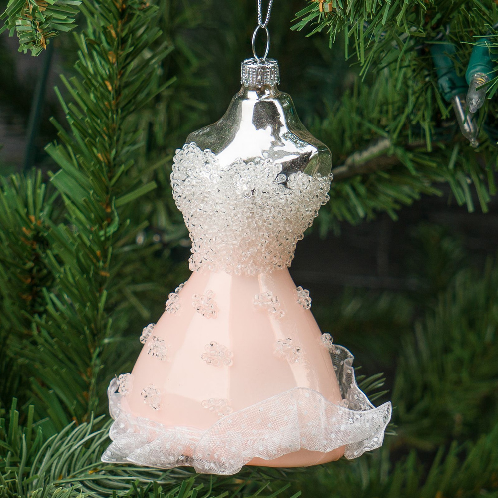 Ёлочная игрушка Glass Hanger Dress 11,6 cm #1