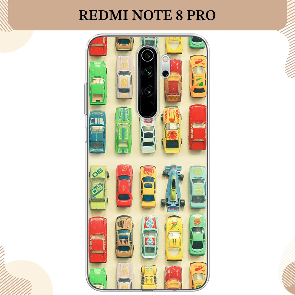 Силиконовый чехол на Xiaomi Redmi Note 8 Pro / Сяоми Редми Нот 8 Про Машинки  #1
