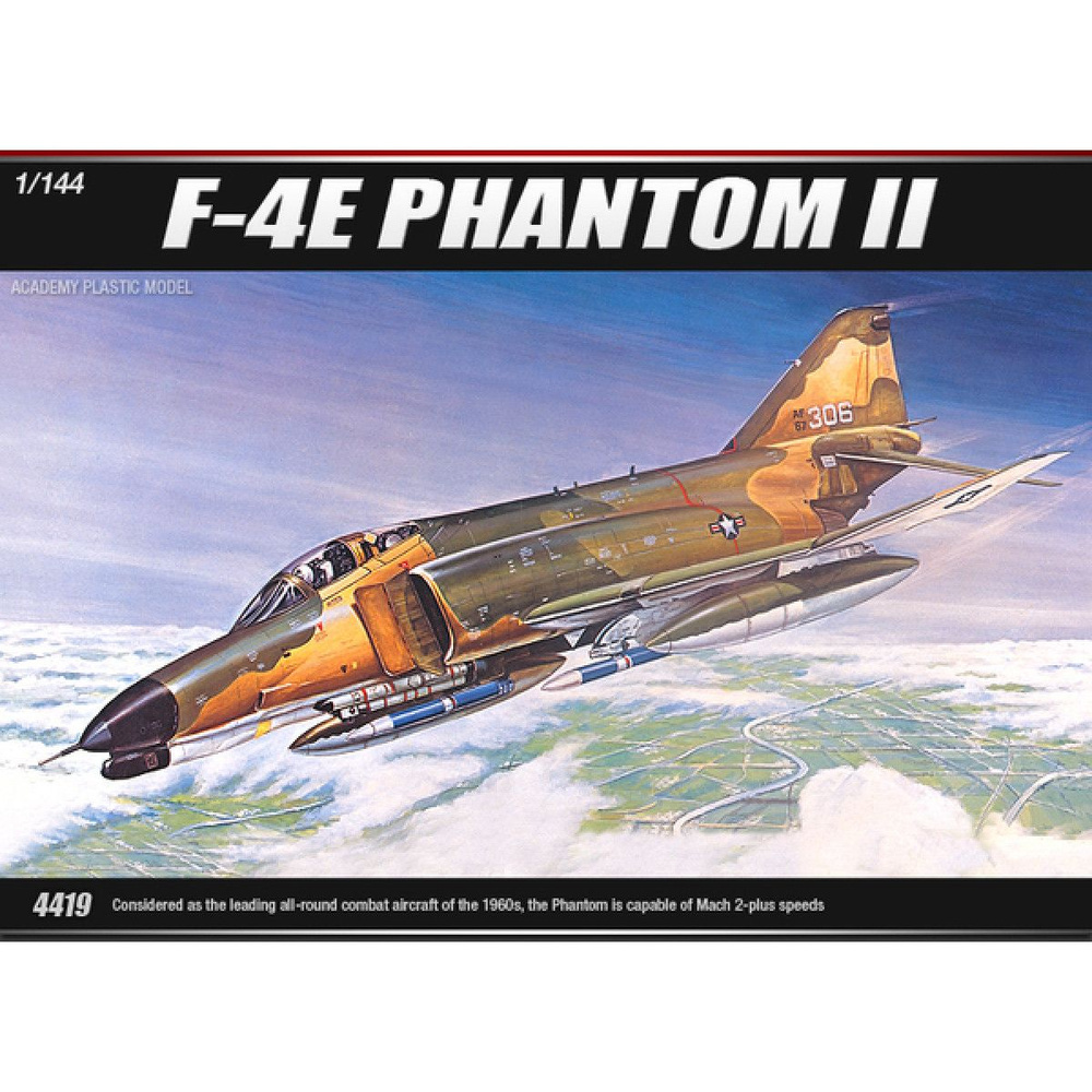 Academy сборная модель 12605 F-4E PHANTOM II 1:144 #1