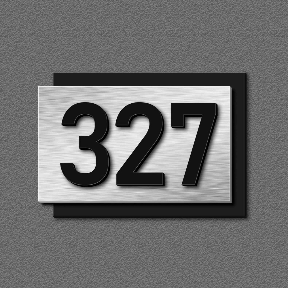 Цифры на дверь, табличка с номером 327 #1