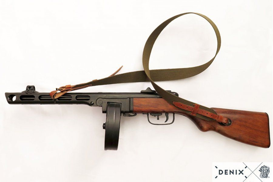 Автомат ППШ, пистолет-пулемет системы Шпагина с ремнем #1