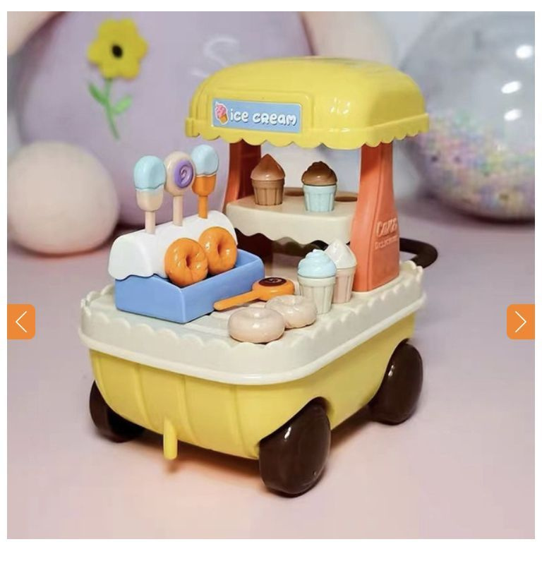 Мебель и аксессуары для кукольного домика: пекарня-мороженица на колесах, дополнение к семейному автомобилю #1