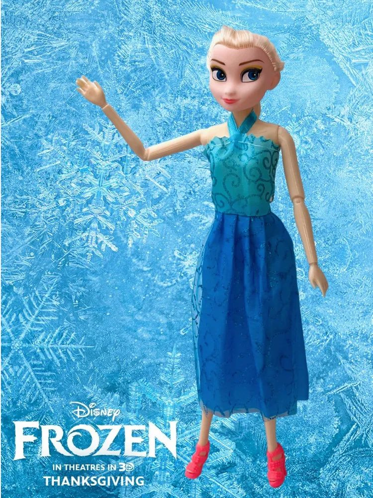 Кукла Эльза Холодное Сердце Frozen 29см, подарок для девочки, шарнирная кукла в наборе с платьем и туфлями #1