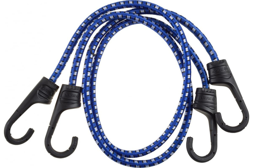 Крепежный шнур резиновый, пластиковые крюки, со стальным сердечником,80 см, d 8 мм, 2 шт, ЗУБР  #1