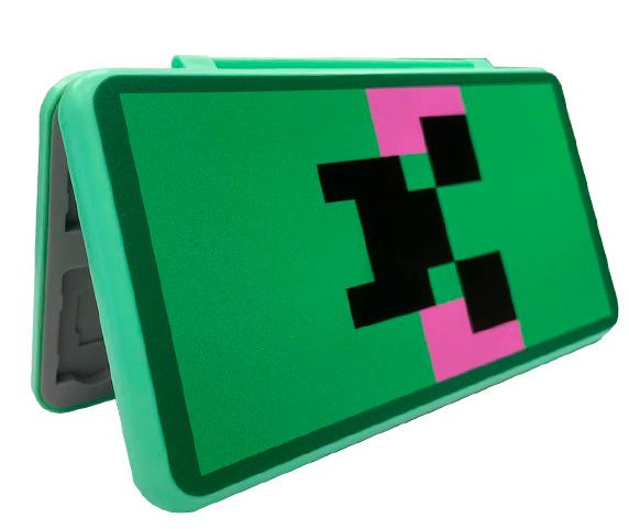 Кейс-футляр для хранений 24 картриджей Nintendo Switch Portable Storage Box (Minecraft Green)  #1