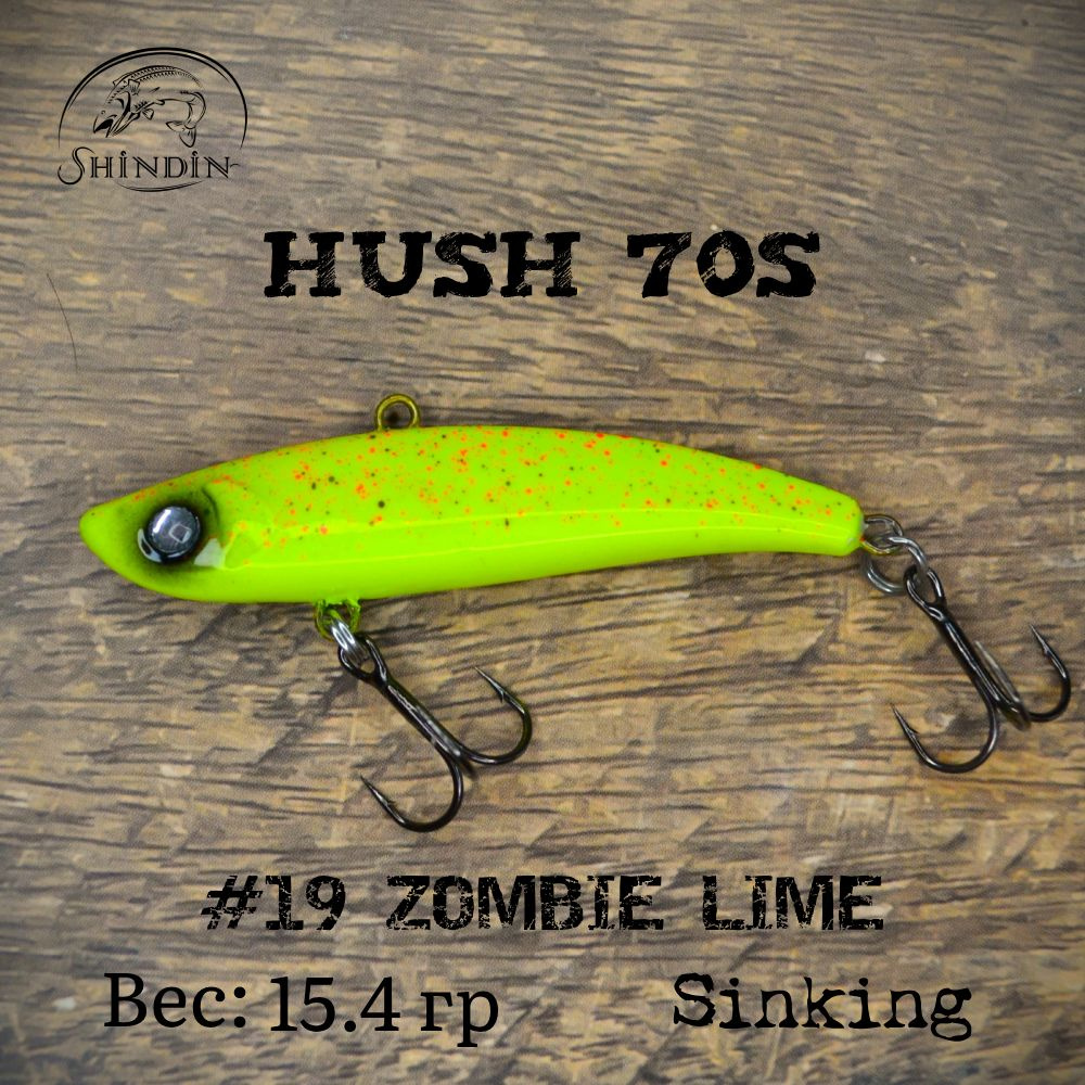 Воблер SHINDIN Hush 70S #19 Zombie Lime #1