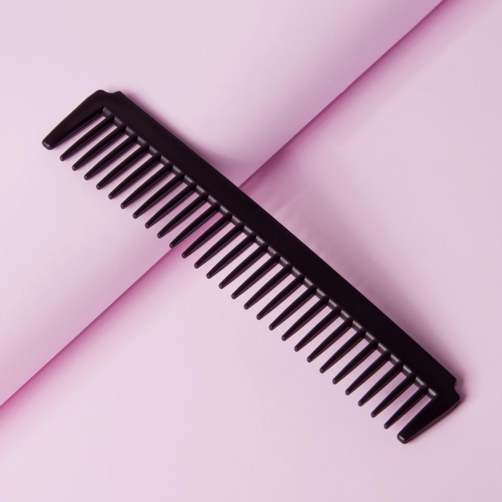 Расчёска, 17,5 x3,7 см, цвет чёрный #1