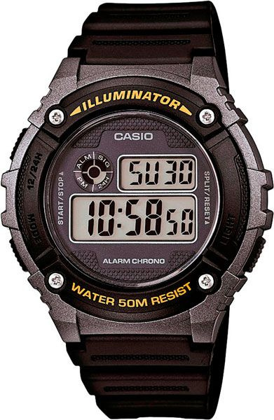 Наручные японские часы Casio W-216H-1B #1