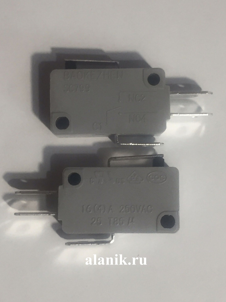 MWO переключатель 3 pin KW4A 16A 250V концевик планка 13 мм #1