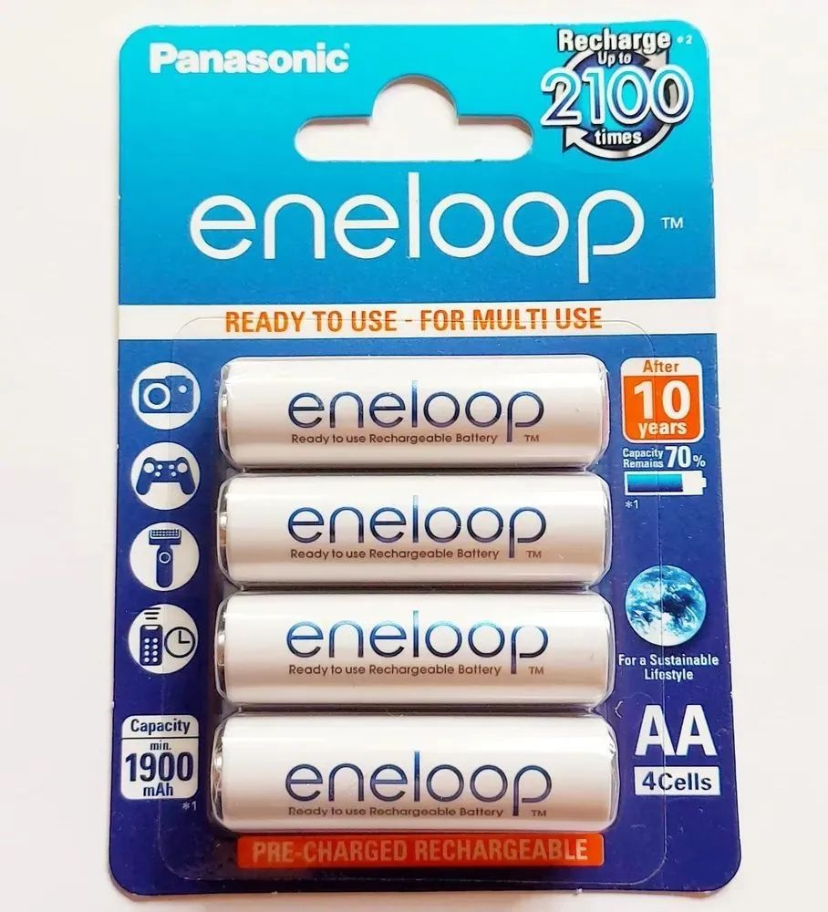 Аккумуляторы Eneloop AA1.2v (BK-4MCCE/4BE) - купить с доставкой по ...