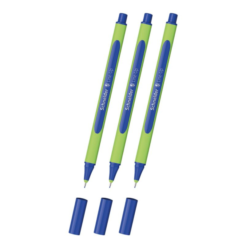 Schneider Ручка Капиллярная, толщина линии: 0.4 мм, цвет: Синий, 3 шт.  #1
