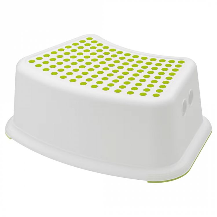 Детский табурет (IKEA FORSIKTIG), белый/зеленый #1