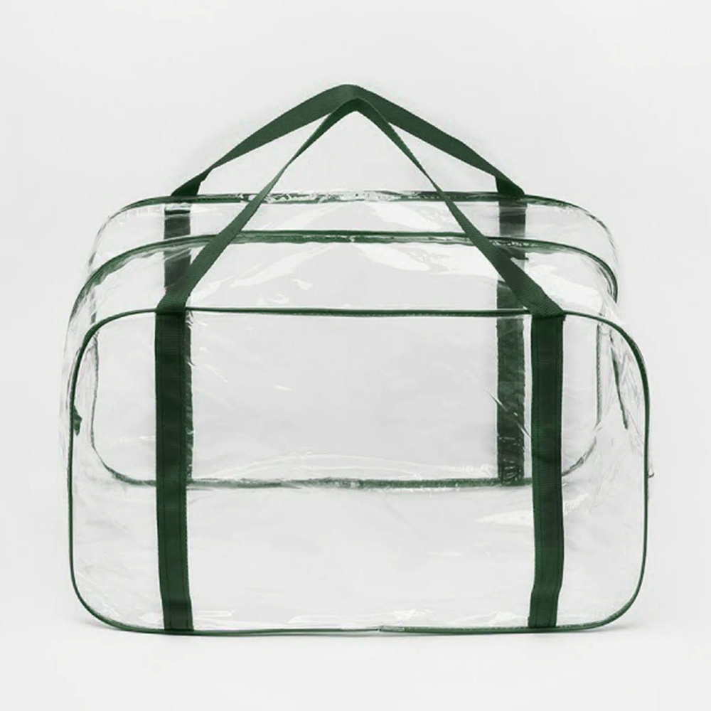 Большая сумка в роддом Kinderbox. Цвет зеленый. Сумка в роддом большая для мамы и малыша  #1