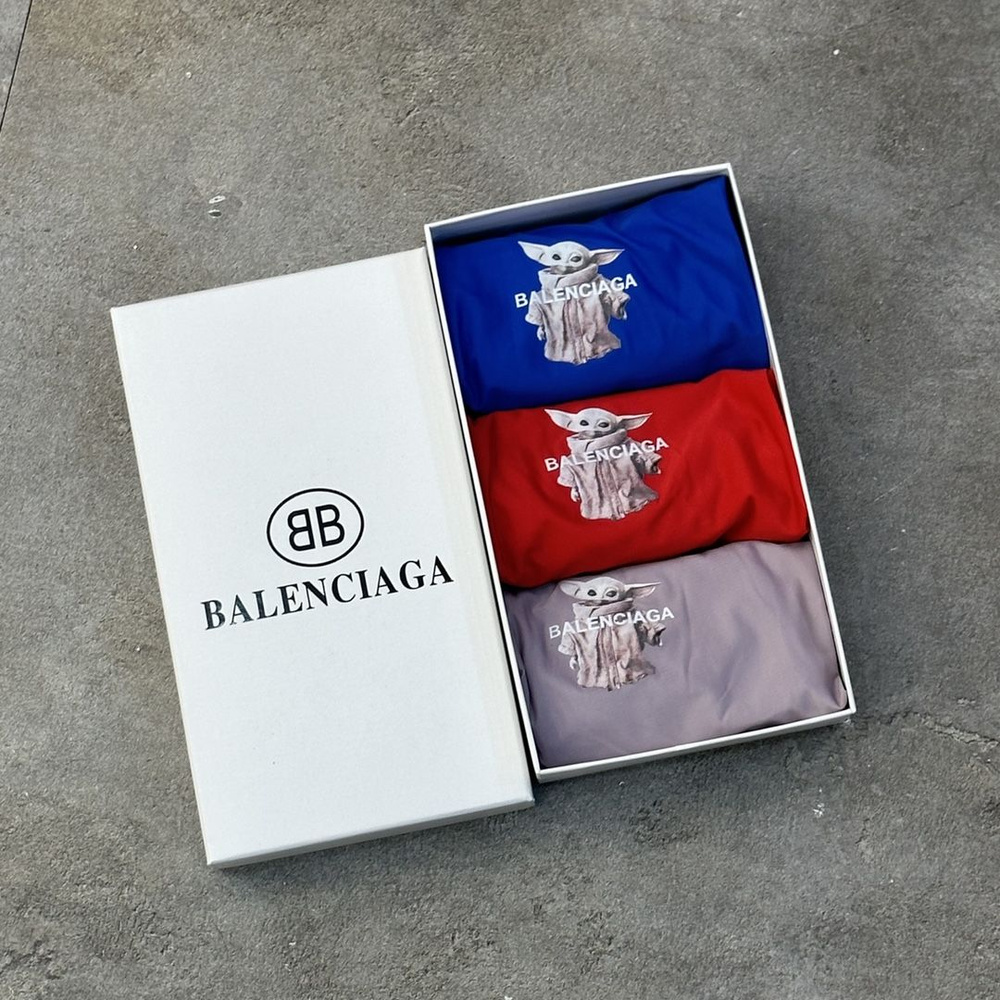 Трусы брифы Balenciaga, 3 шт #1