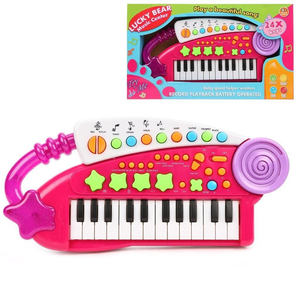 Синтезатор детский музыкальная игрушка музыкальный инструмент 24 клавиши  #1