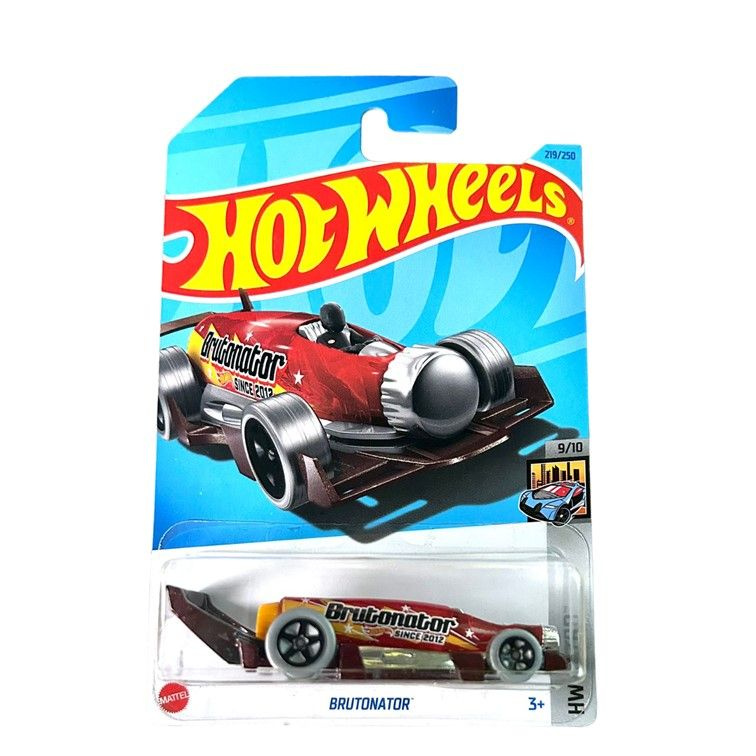 HKG96 Машинка металлическая игрушка Hot Wheels коллекционная модель Brutonator бордовый  #1