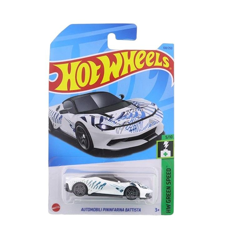 HKK22 Машинка металлическая игрушка Hot Wheels коллекционная модель Automobili Pininfarina Battista белый #1