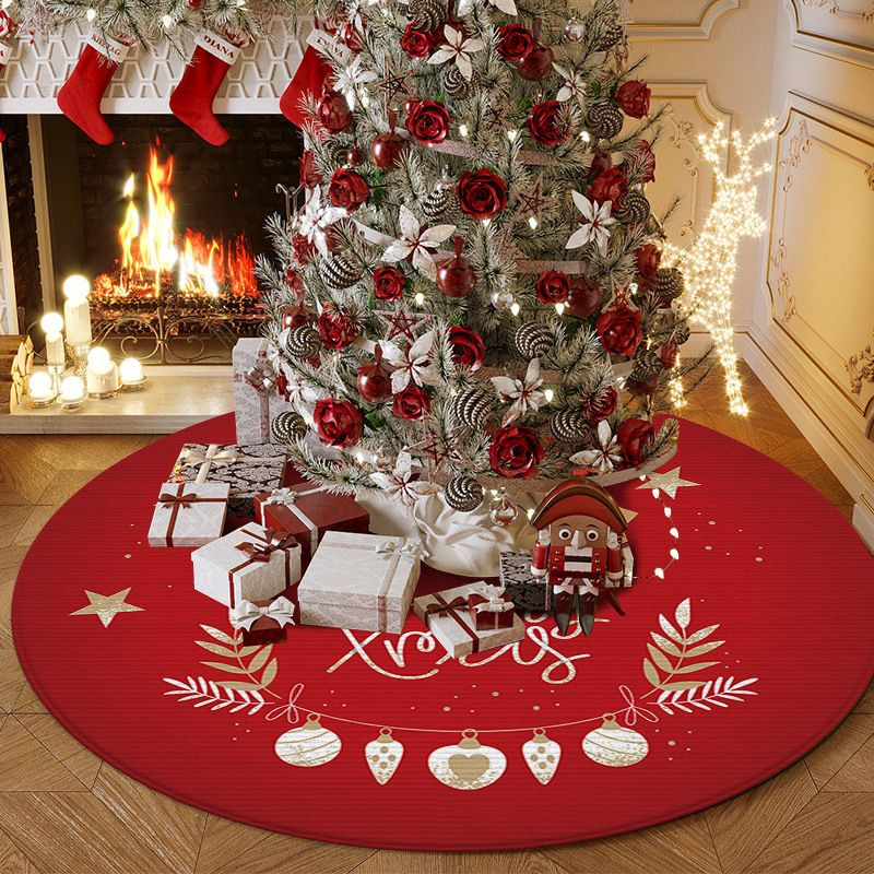 Круглый коврик-юбка под новогоднюю ёлку/ Коврик для рождественской ёлки  #1