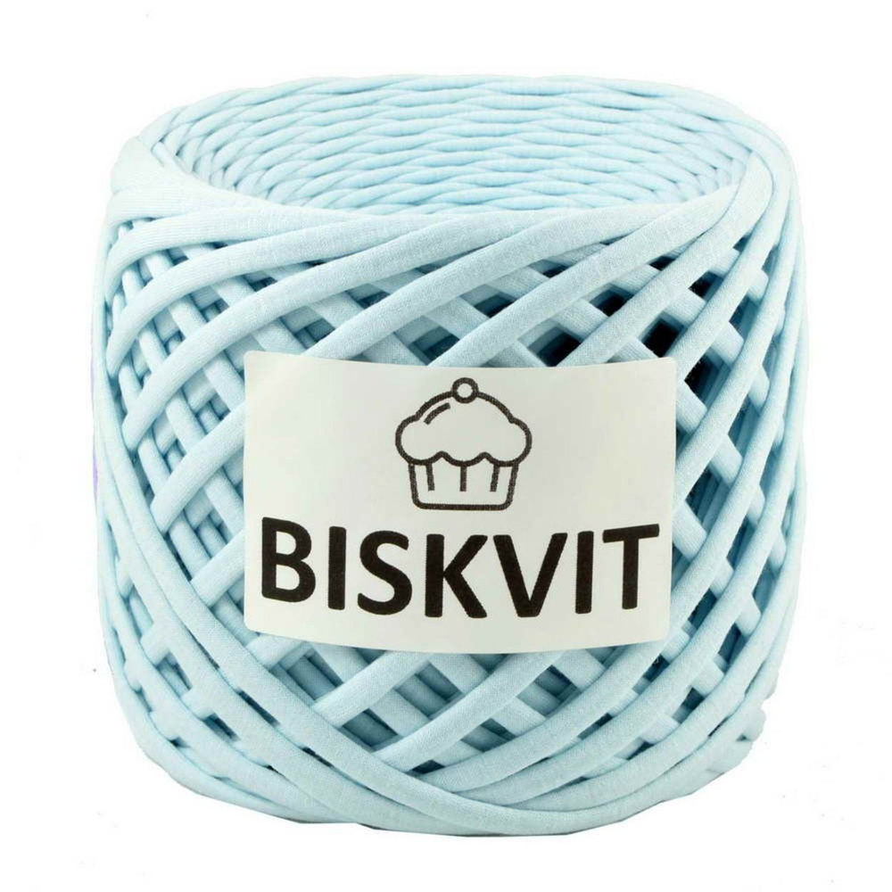 Трикотажная пряжа Biskvit (Бисквит) цвет Скай, 330гр. 100м. (100% хлопок), 1 моток.  #1