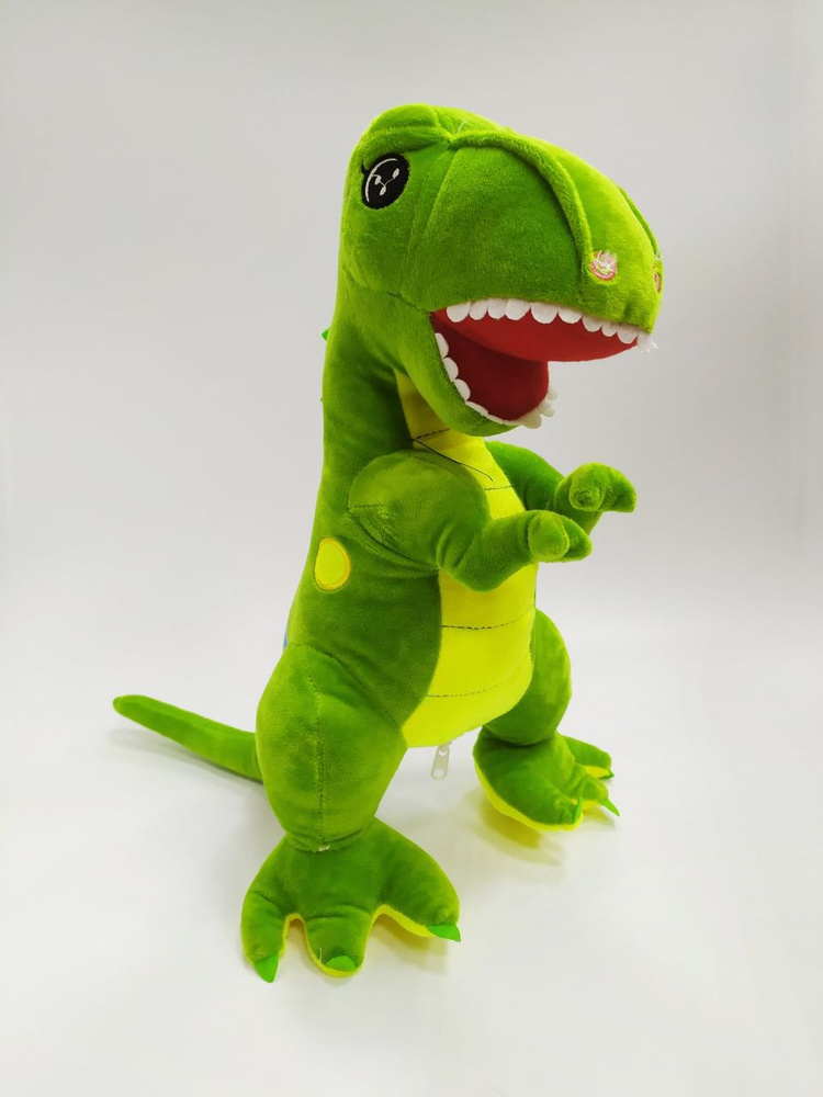Мягкая игрушка Динозавр Тиранозавр, зеленый - купить с доставкой по ...