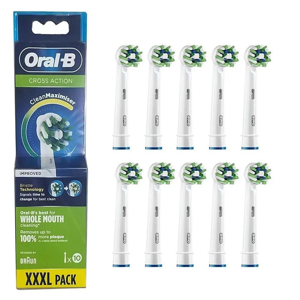 Насадки для зубной щетки ORAL-B Cross Action Clean Maximiser EB50 10 шт ...