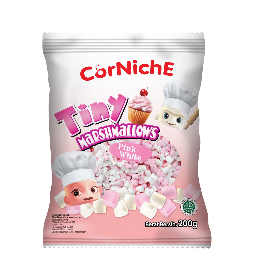 Зефир крошечный маршмеллоу бело-розовый ( TINY MARSHMALLOWS PINK WHITE) 200 г.  #1