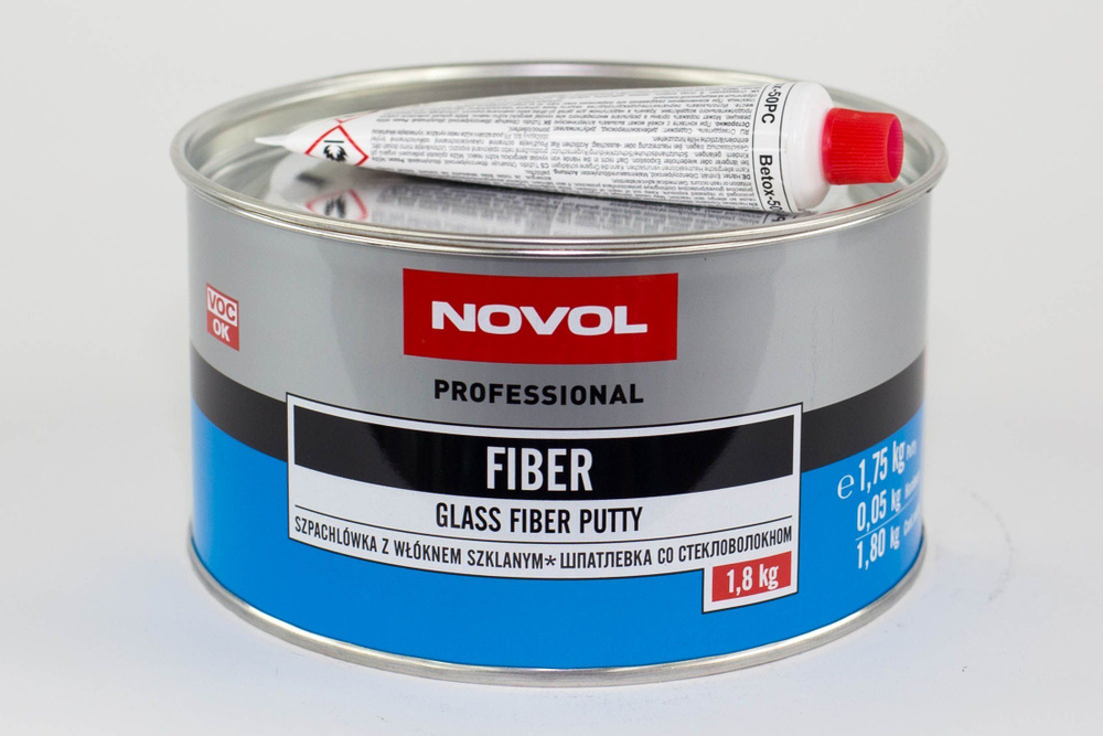 Шпатлевка Novol fiber 1,8кг #1