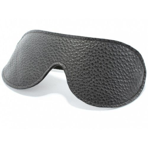 Черная маска на глаза из натуральной кожи - купить с доставкой по ...