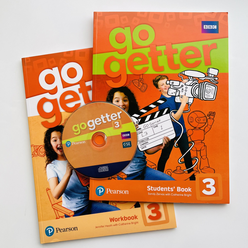 GoGetter 3. ПОЛНЫЙ КОМПЛЕКТ: Student's Book (учебник) +Workbook (рабочая тетрадь)+CD диск  #1