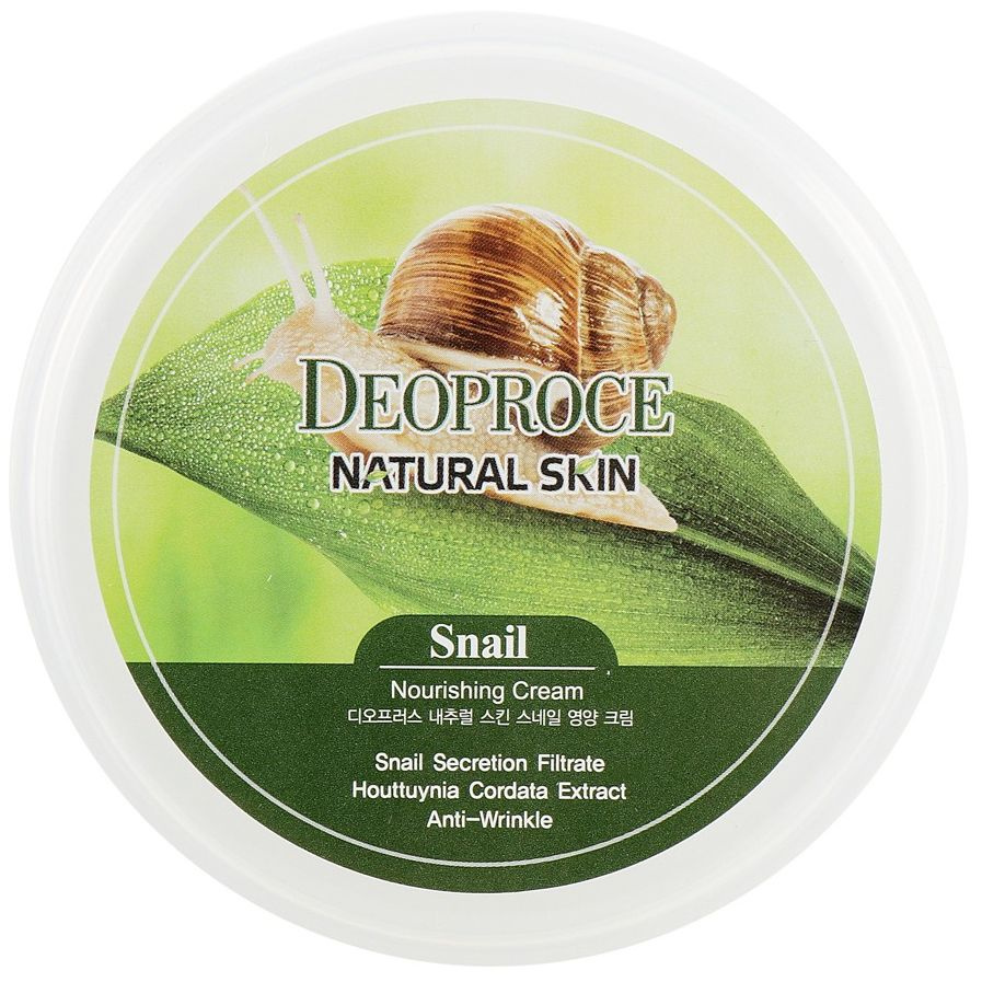 Крем для ухода за кожей лица и тела с муцином улитки Deoproce Natural Skin Snail Nourishing Cream, 100 #1