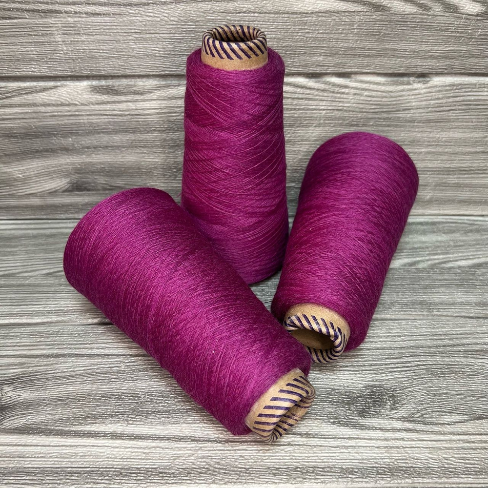 Пряжа для вязания Victoria от Biella yarn, 100% меринос, цвет пурпурный меланж (4m1091), метраж 2/30 #1